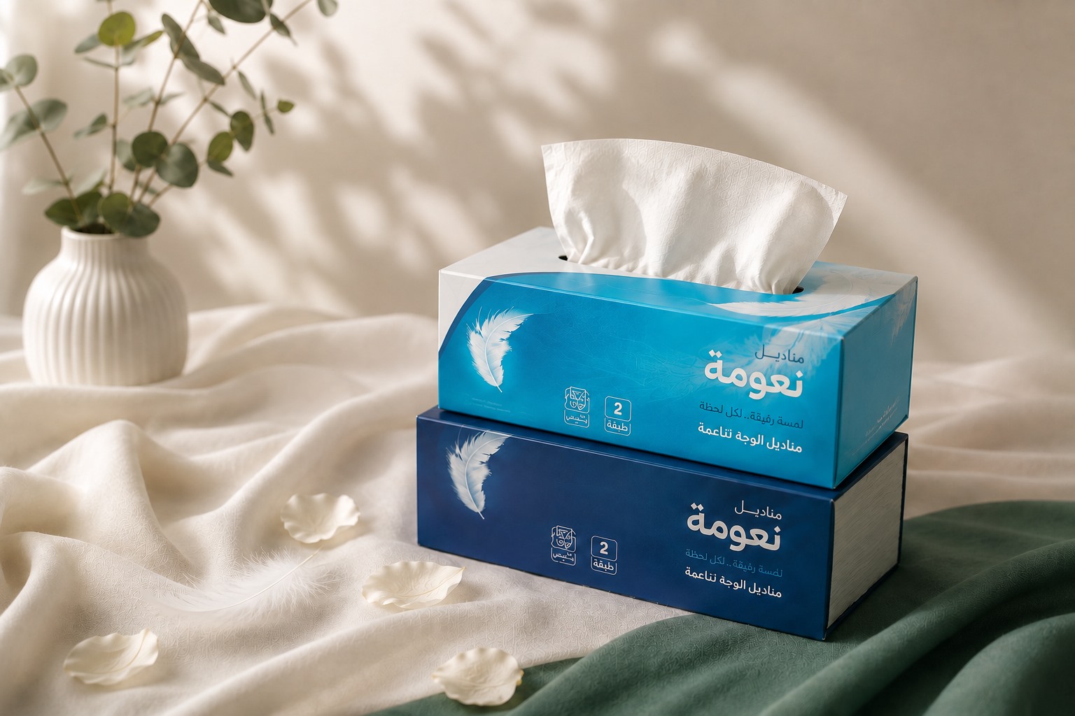 منتجات ستايل إمراس على قماش أبيض
